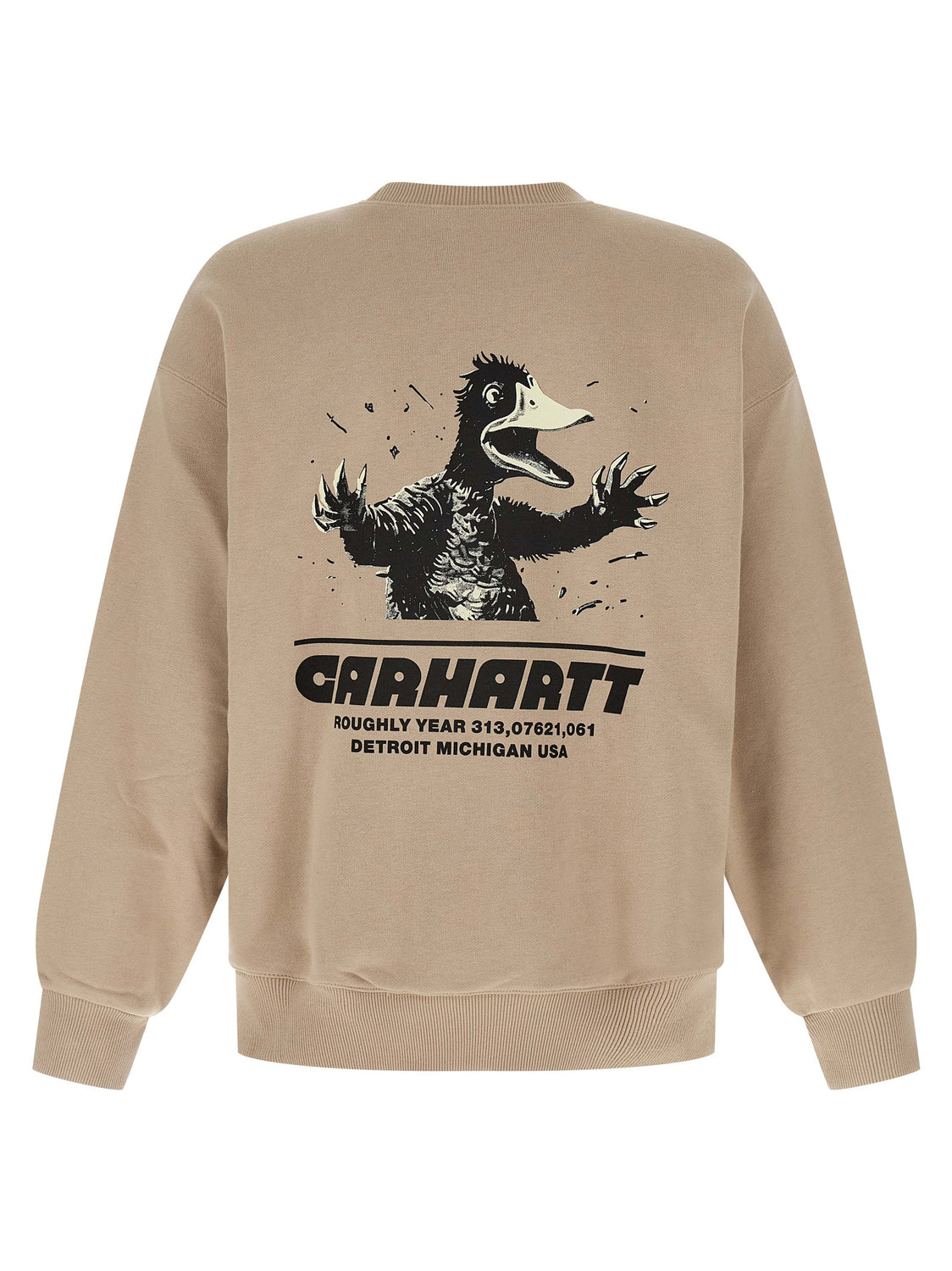 Beige Cotton Sweatshirt