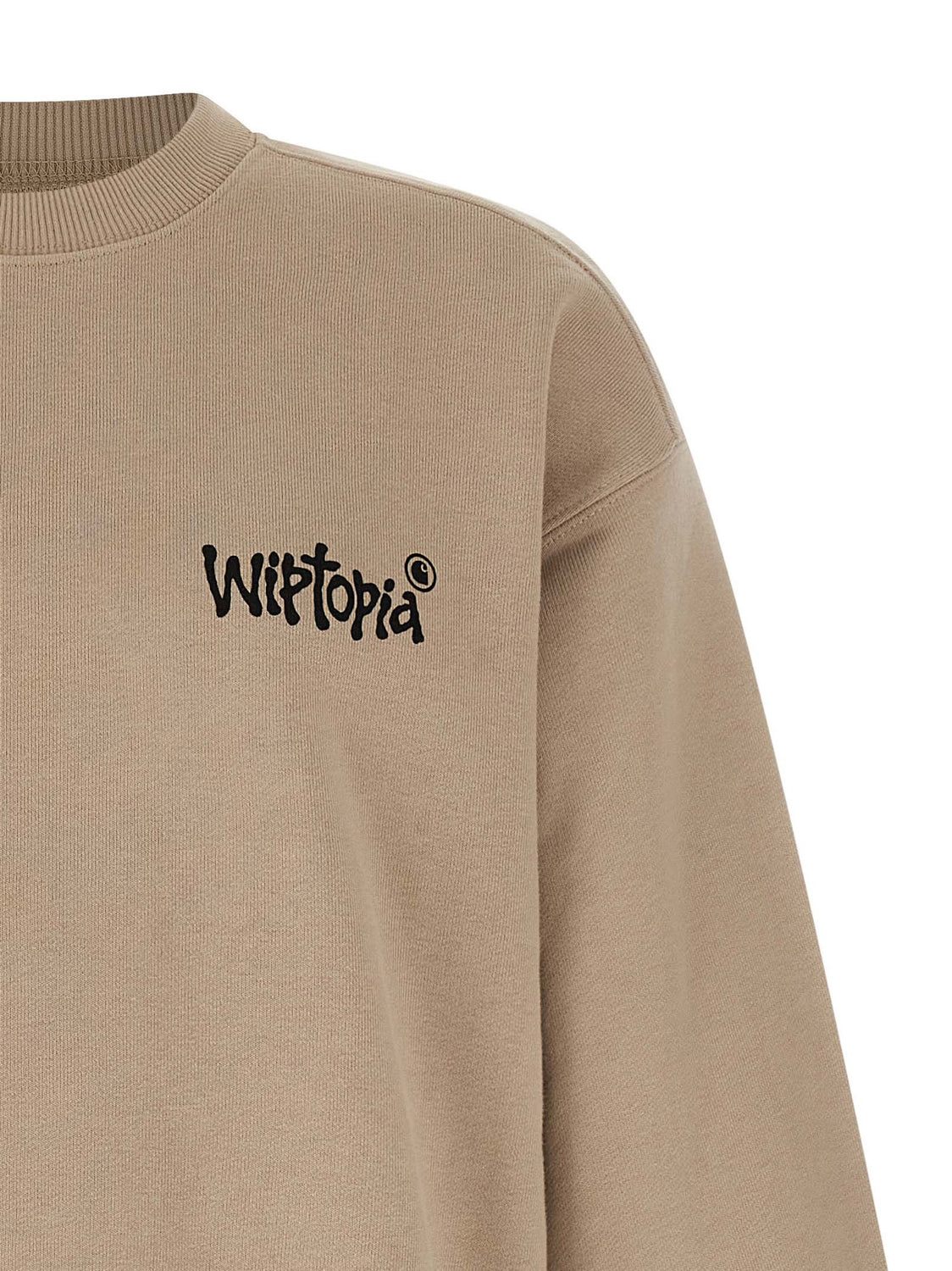 Beige Cotton Sweatshirt