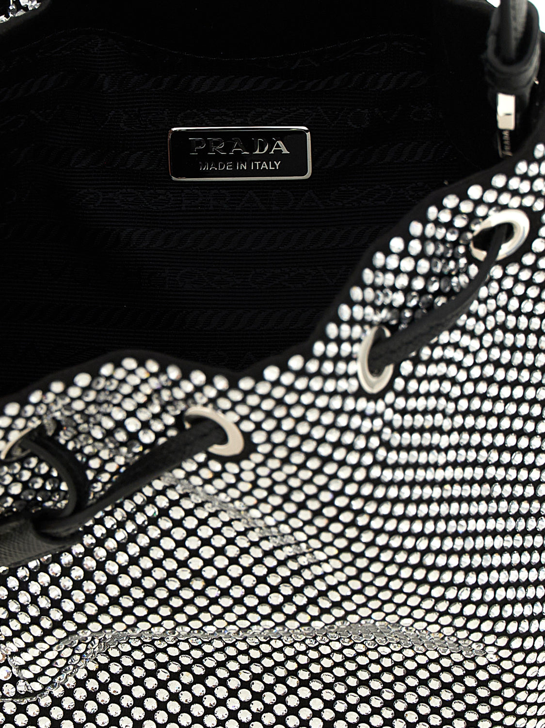 Gray Viscose Handbag