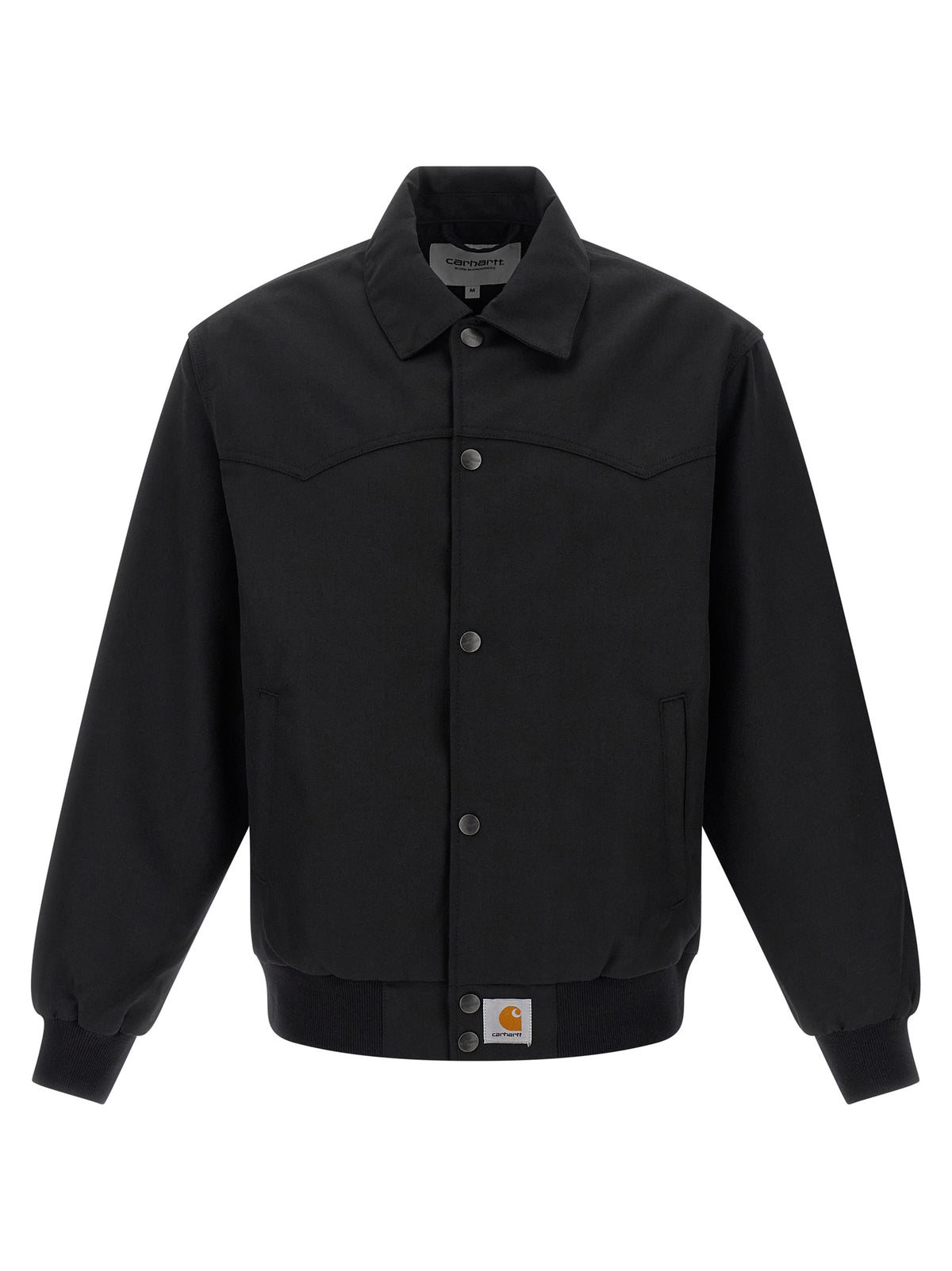 Black Polyester Bomber