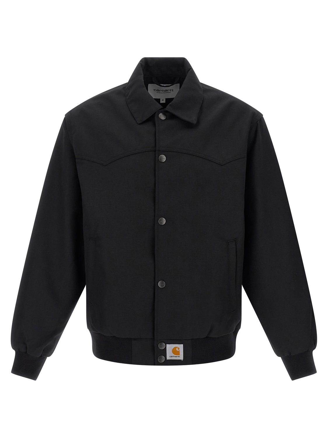 Black Polyester Bomber