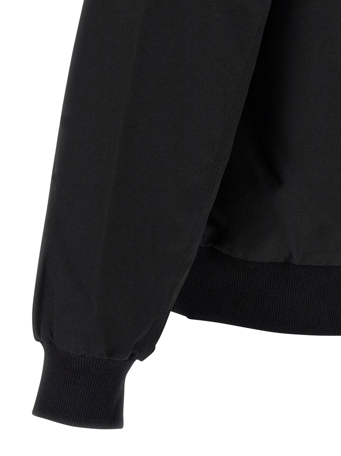 Black Polyester Bomber