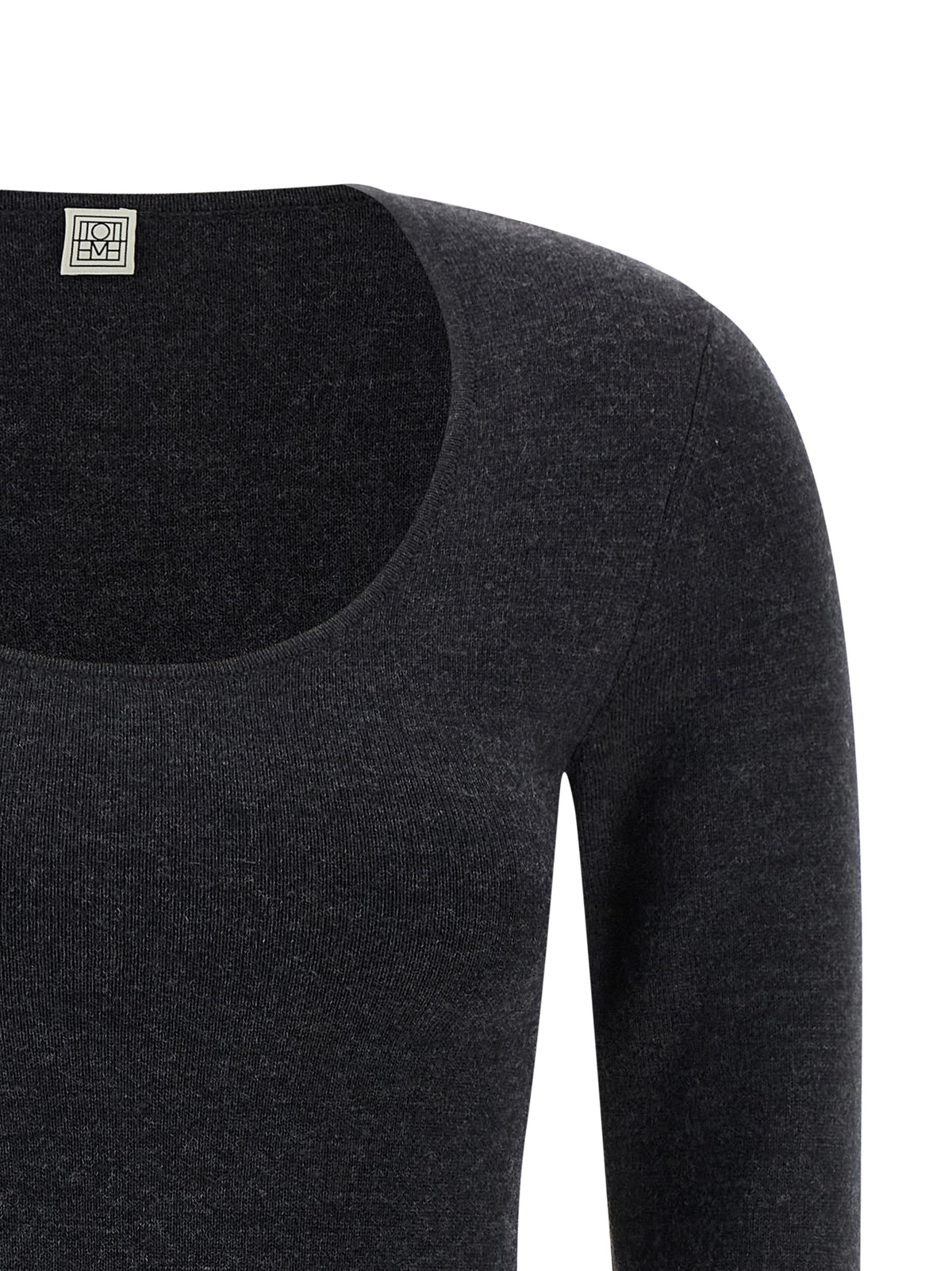Gray Viscose Cardigan