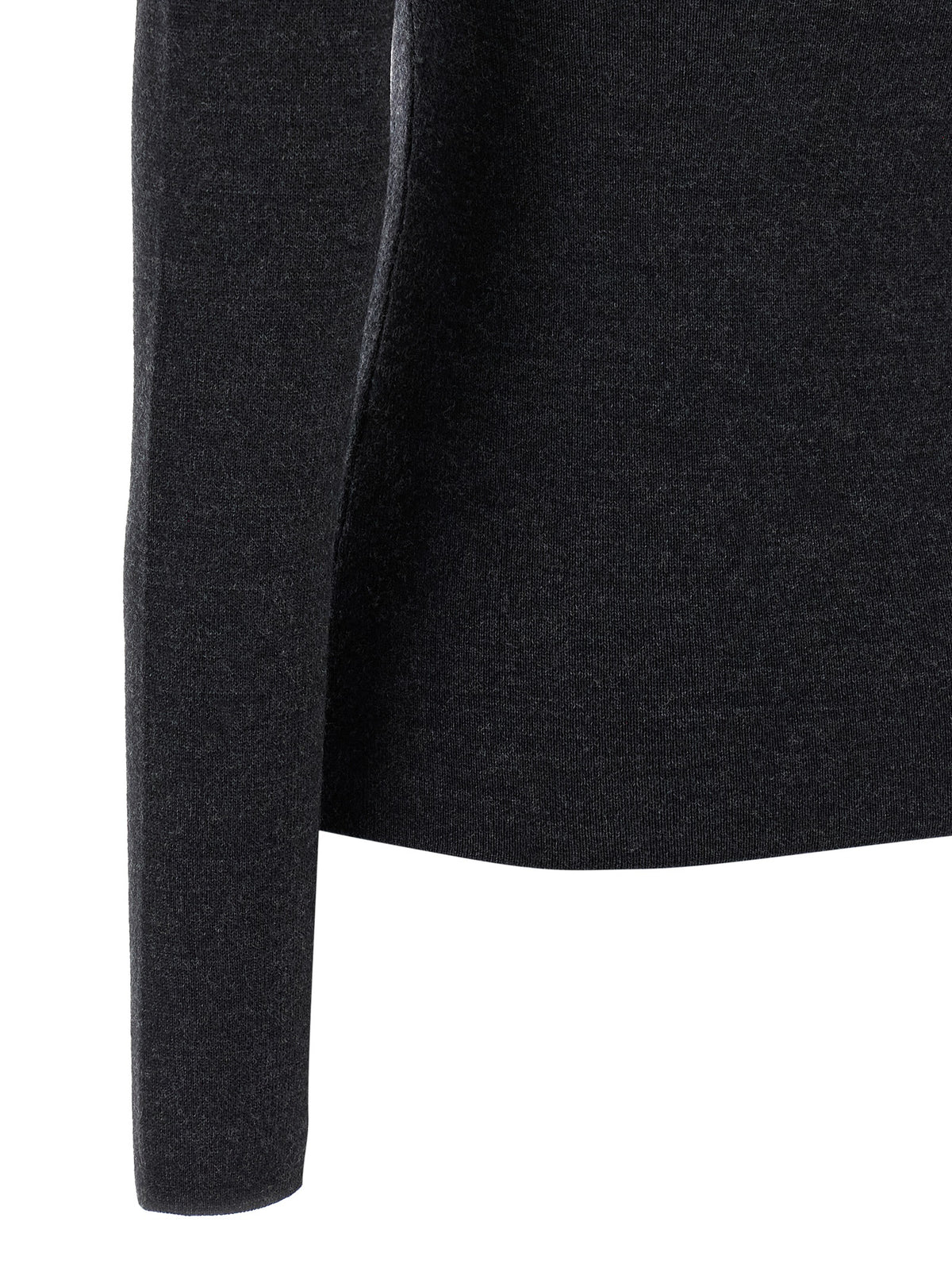 Gray Viscose Cardigan