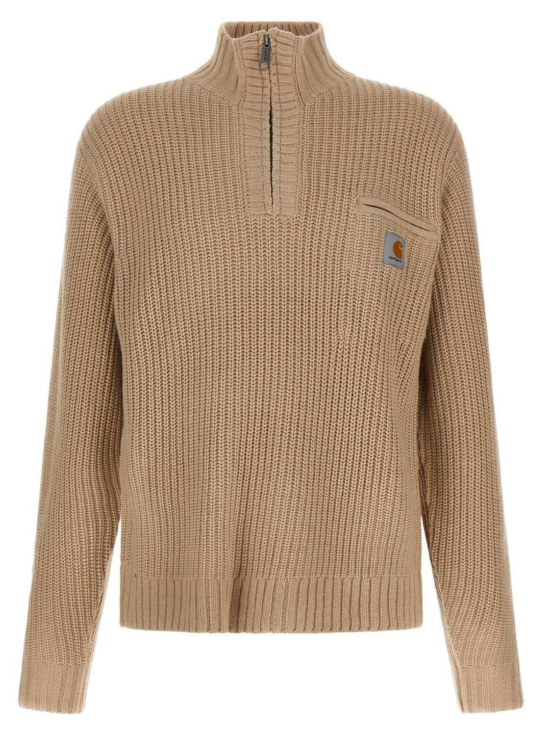 Beige Acetate Cardigan
