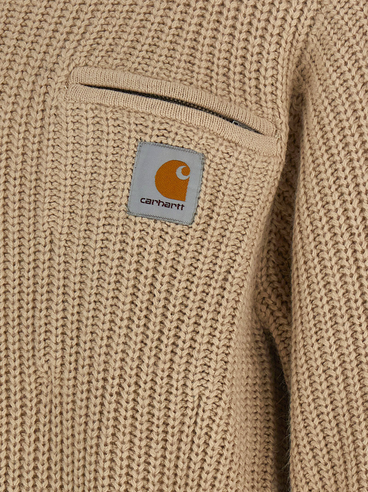 Beige Acetate Cardigan