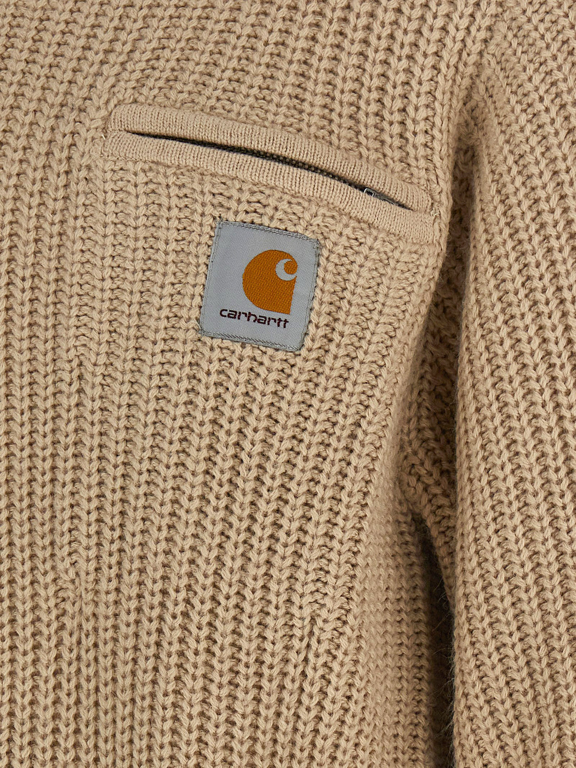 Beige Acetate Cardigan