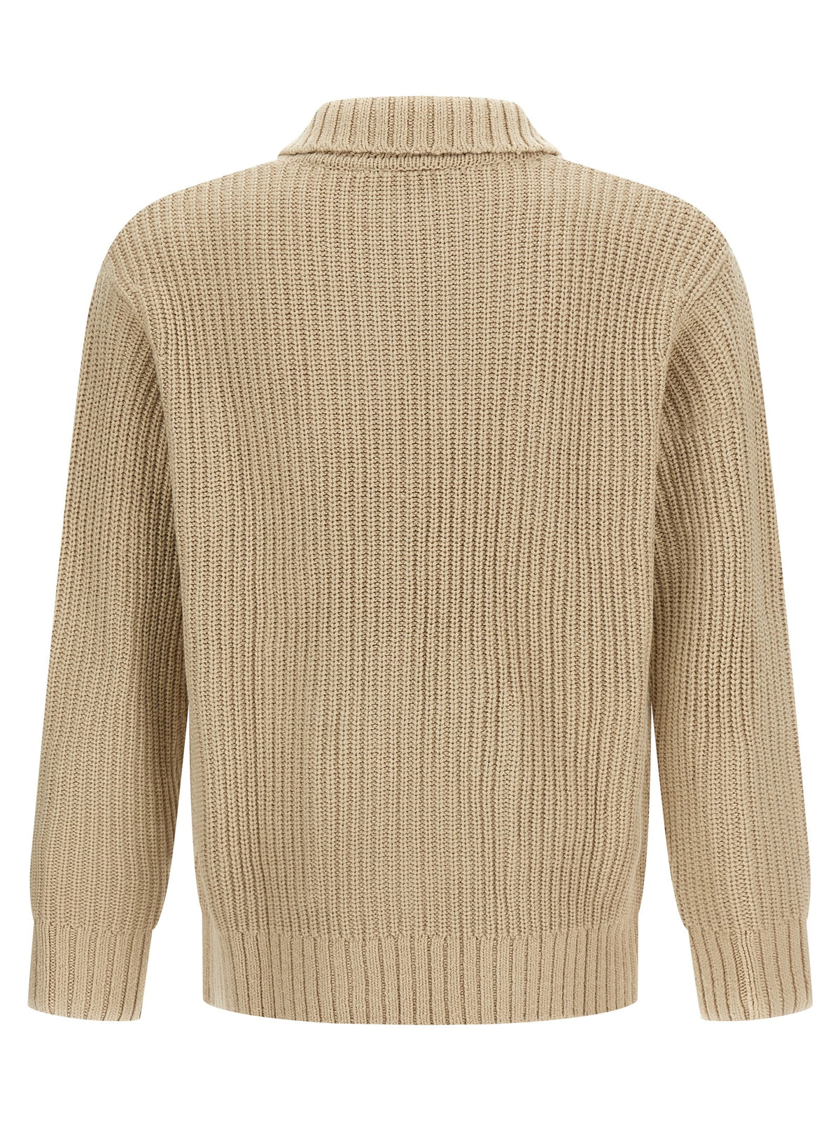 Beige Acetate Cardigan