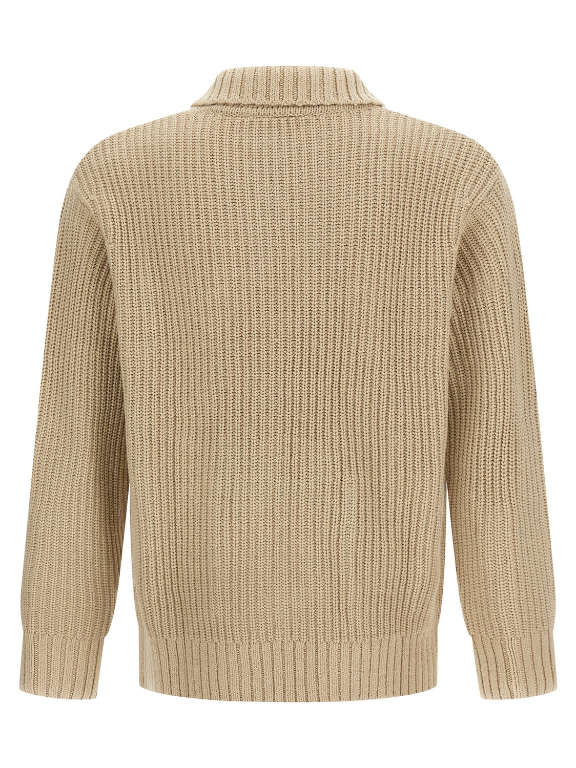 Beige Acetate Cardigan