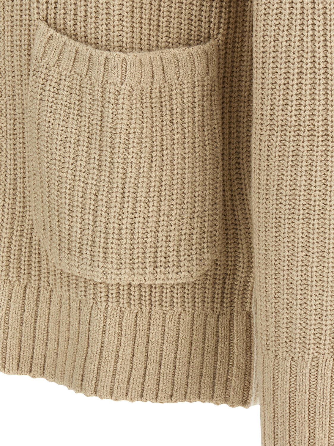 Beige Acetate Cardigan