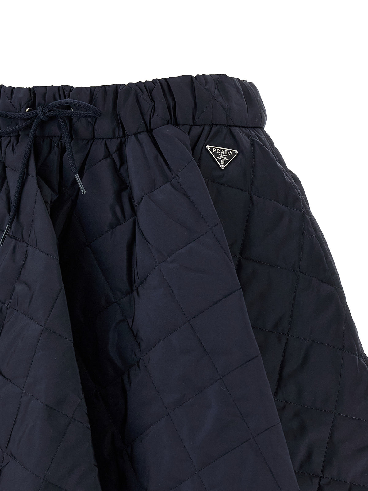 Blue Recycled Polyamide Midi Skirt