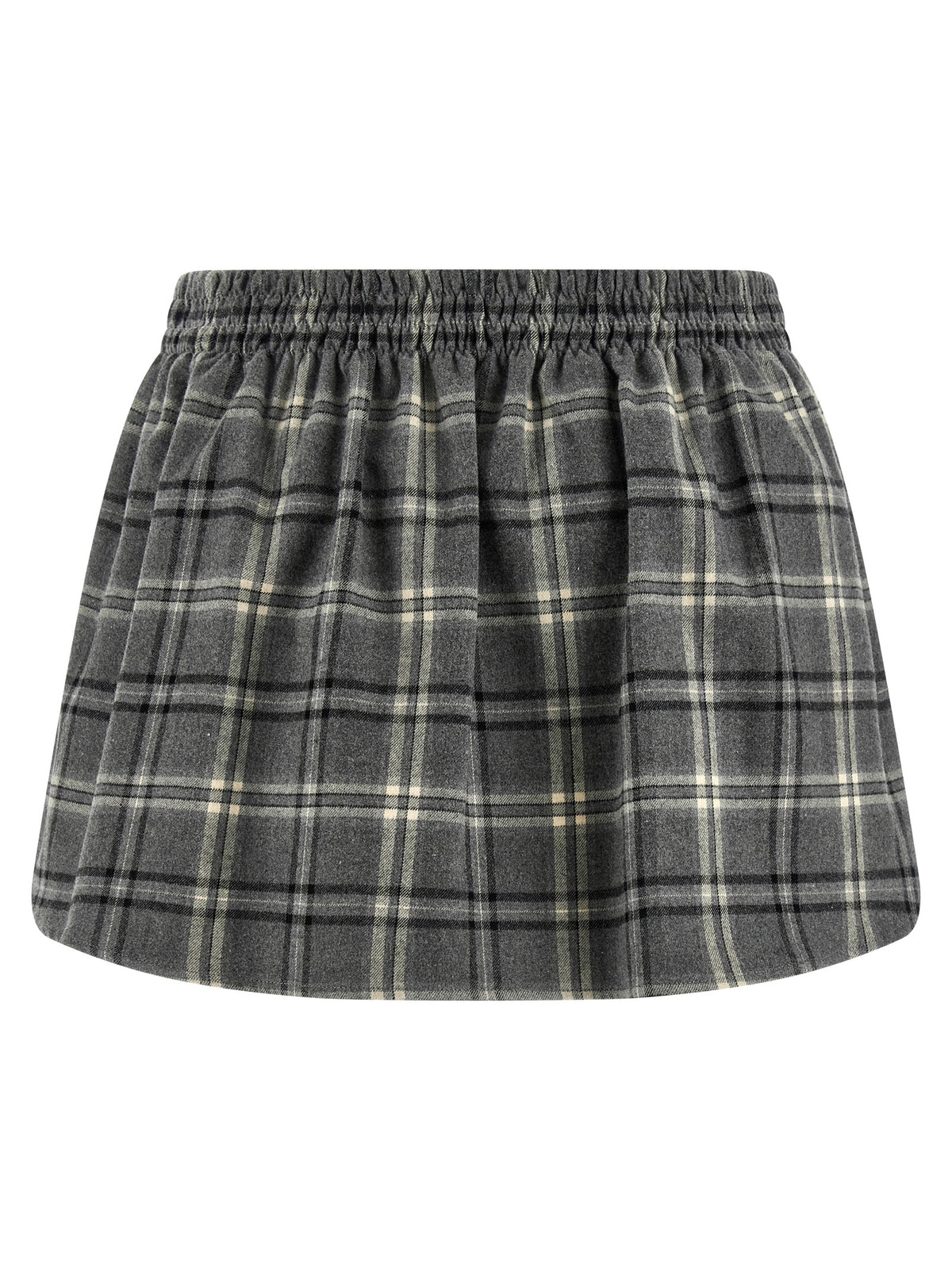 Gray Cotton Long Skirt