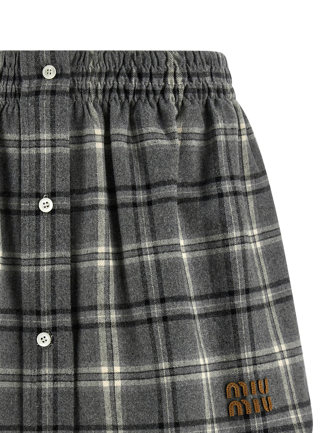 Gray Cotton Long Skirt