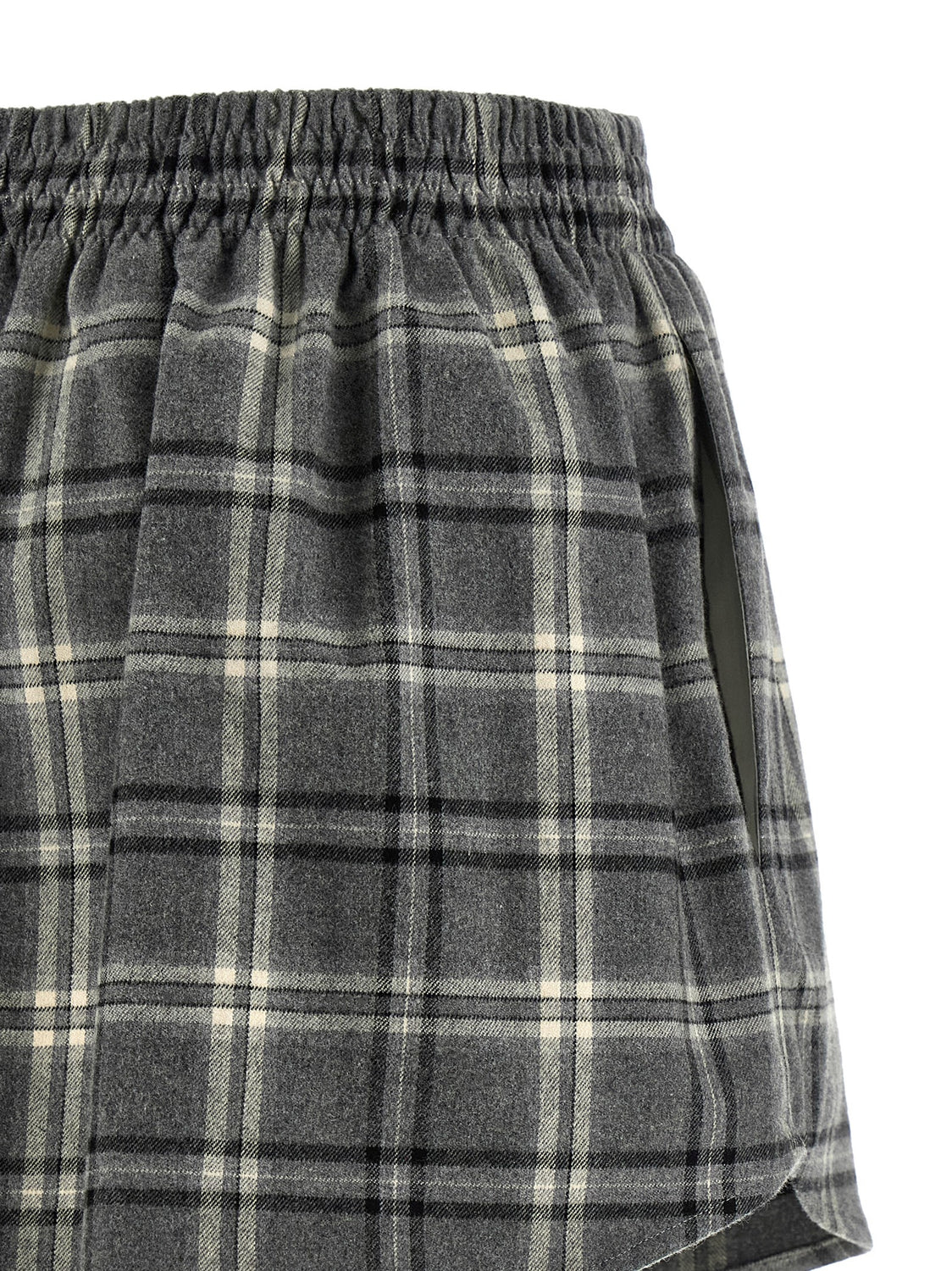 Gray Cotton Long Skirt