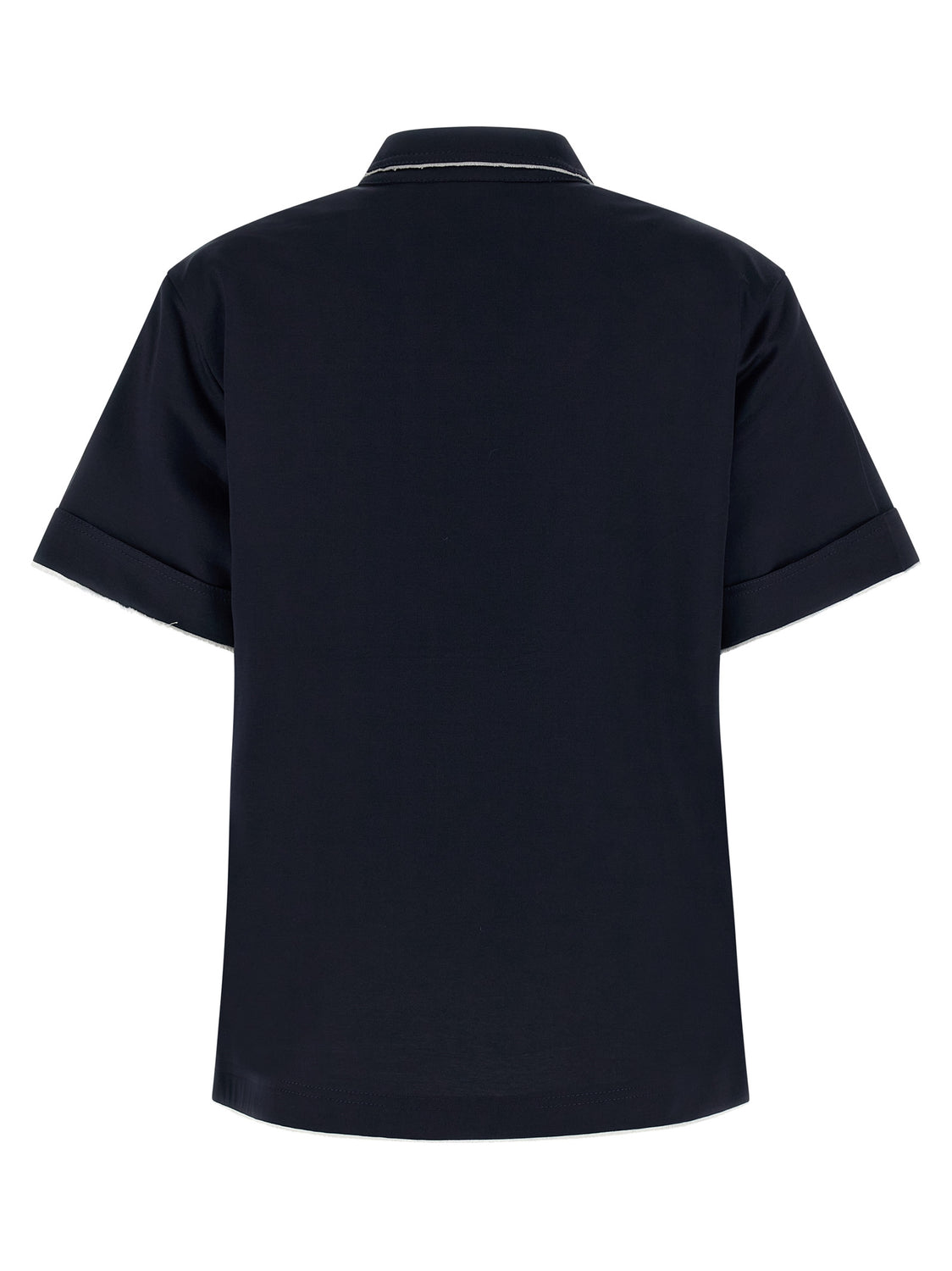 Blue Cotton Polo Shirt