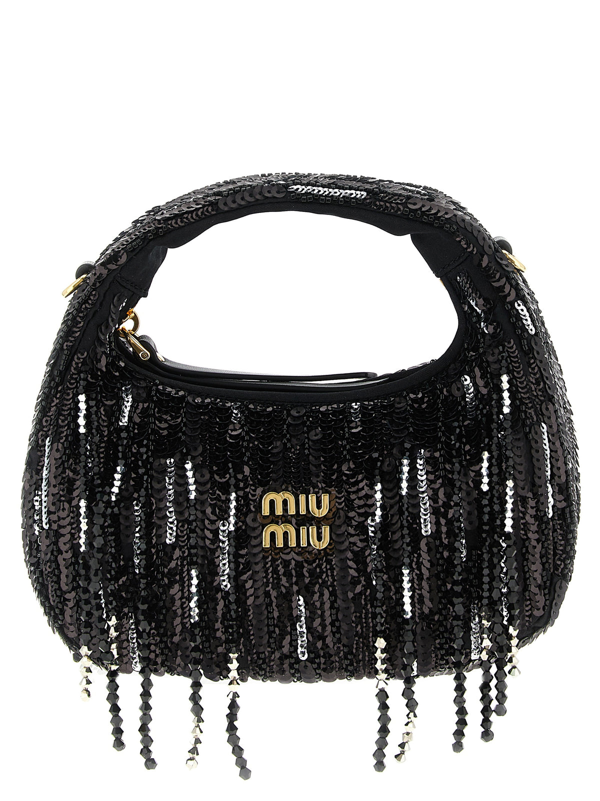 Black Polyester Handbag