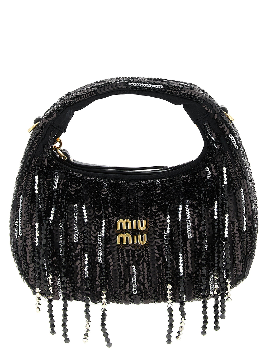 Black Polyester Handbag