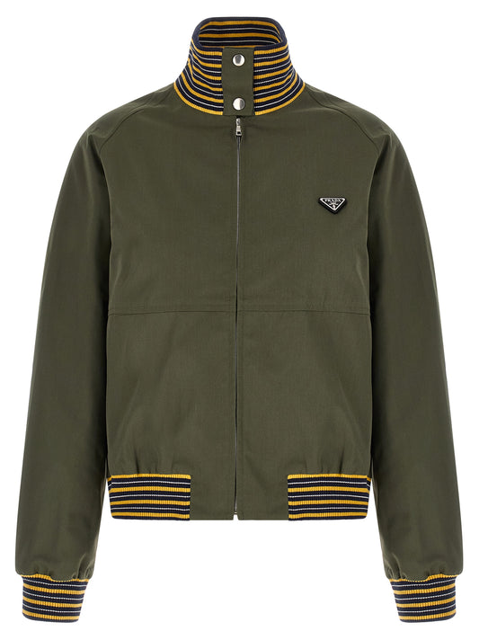 Bicolor Polyester Bomber