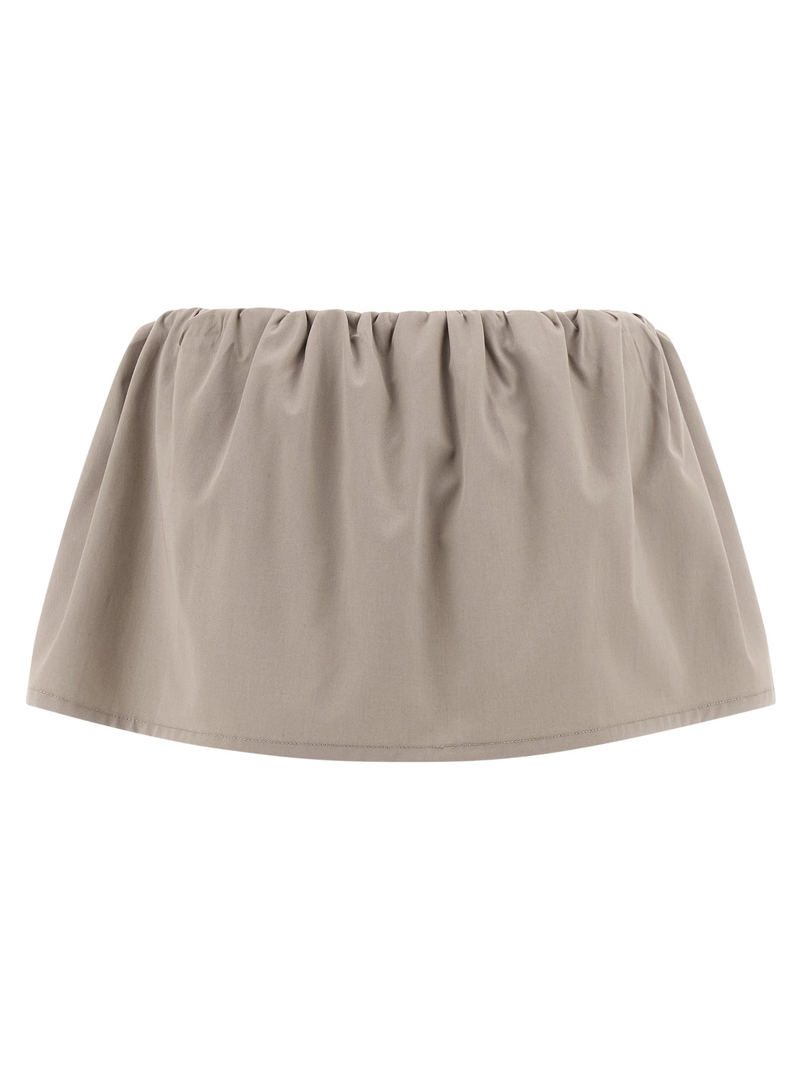 Gray Cotton Long Skirt