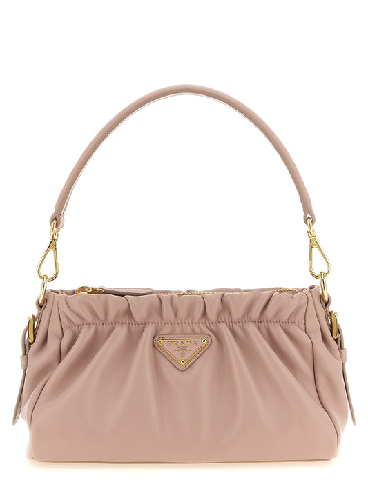 Multicolor Lamb Leather Shoulder Bag