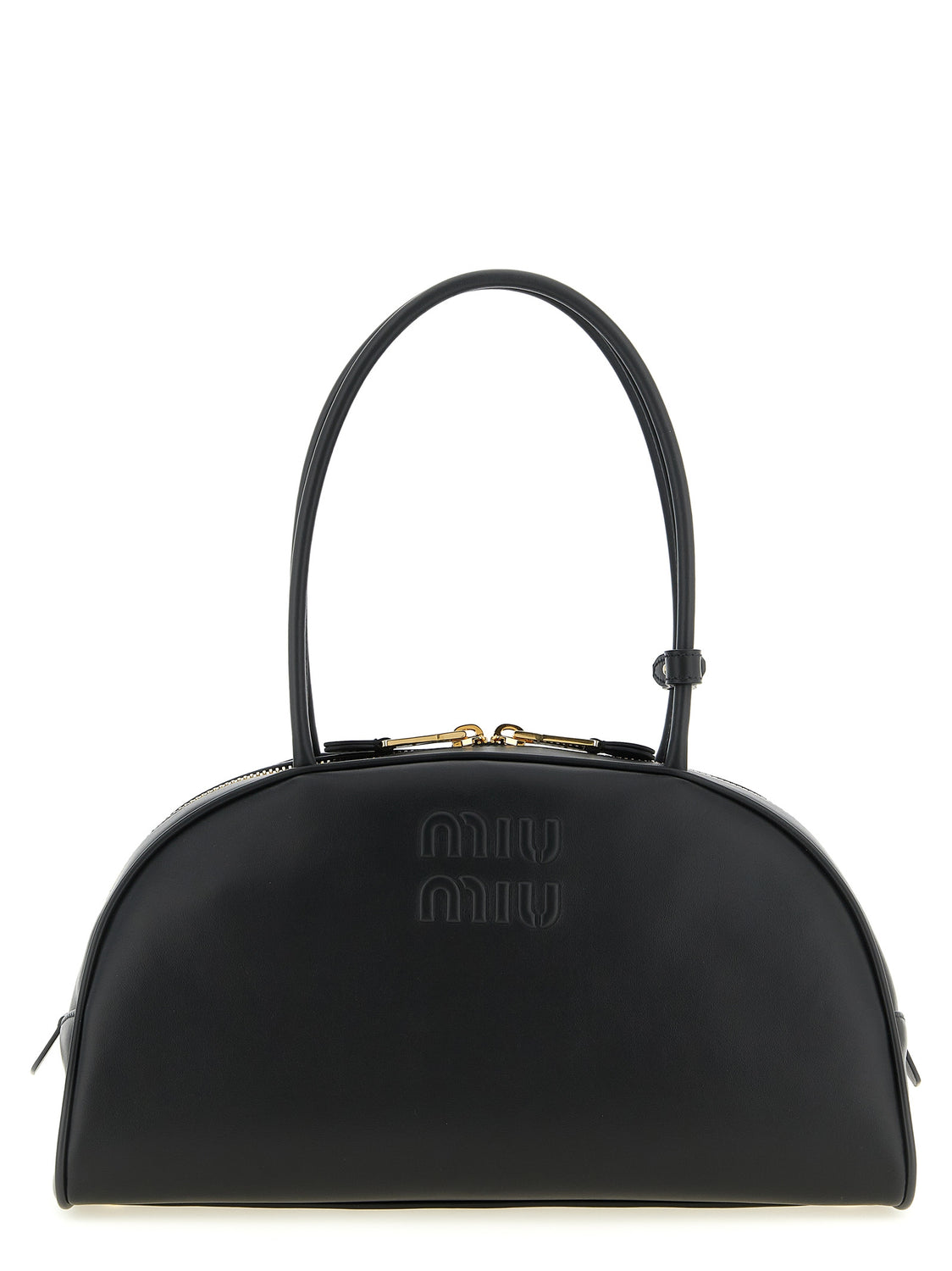 Black Calfskin Shoulder Bag