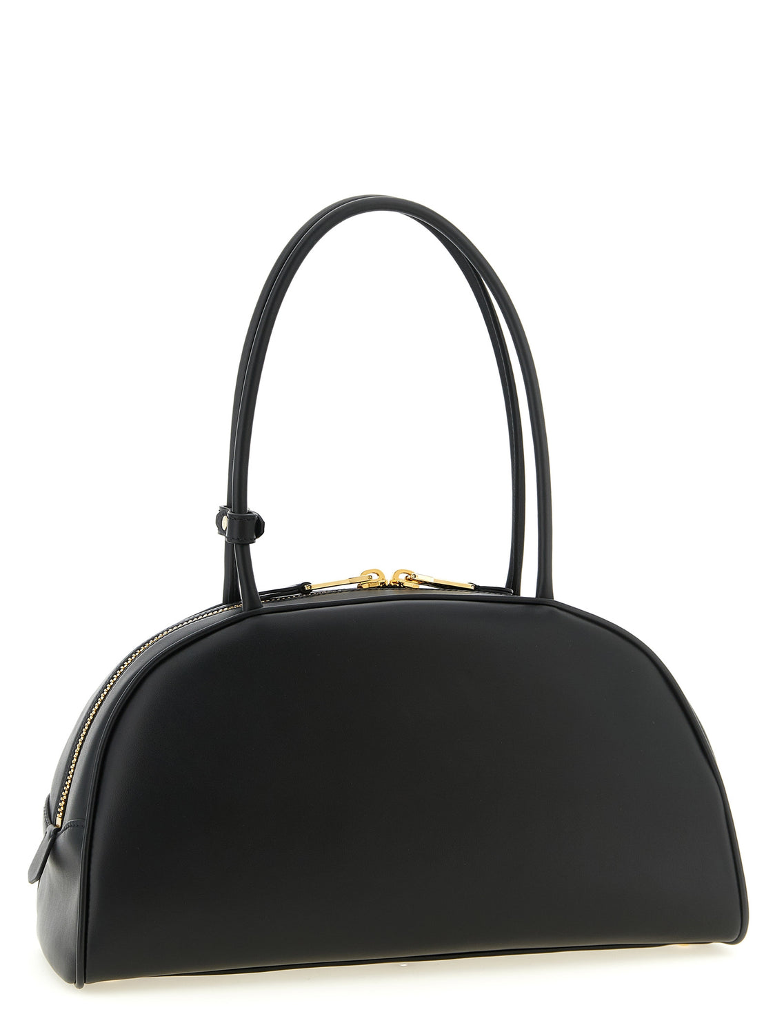 Black Calfskin Shoulder Bag
