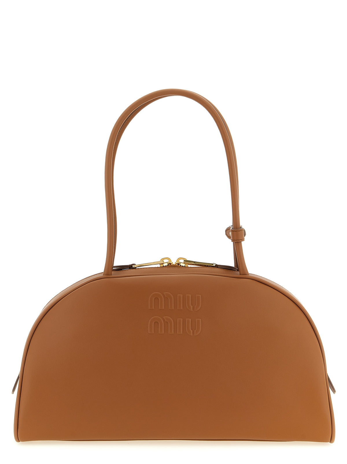 Brown Calfskin Shoulder Bag