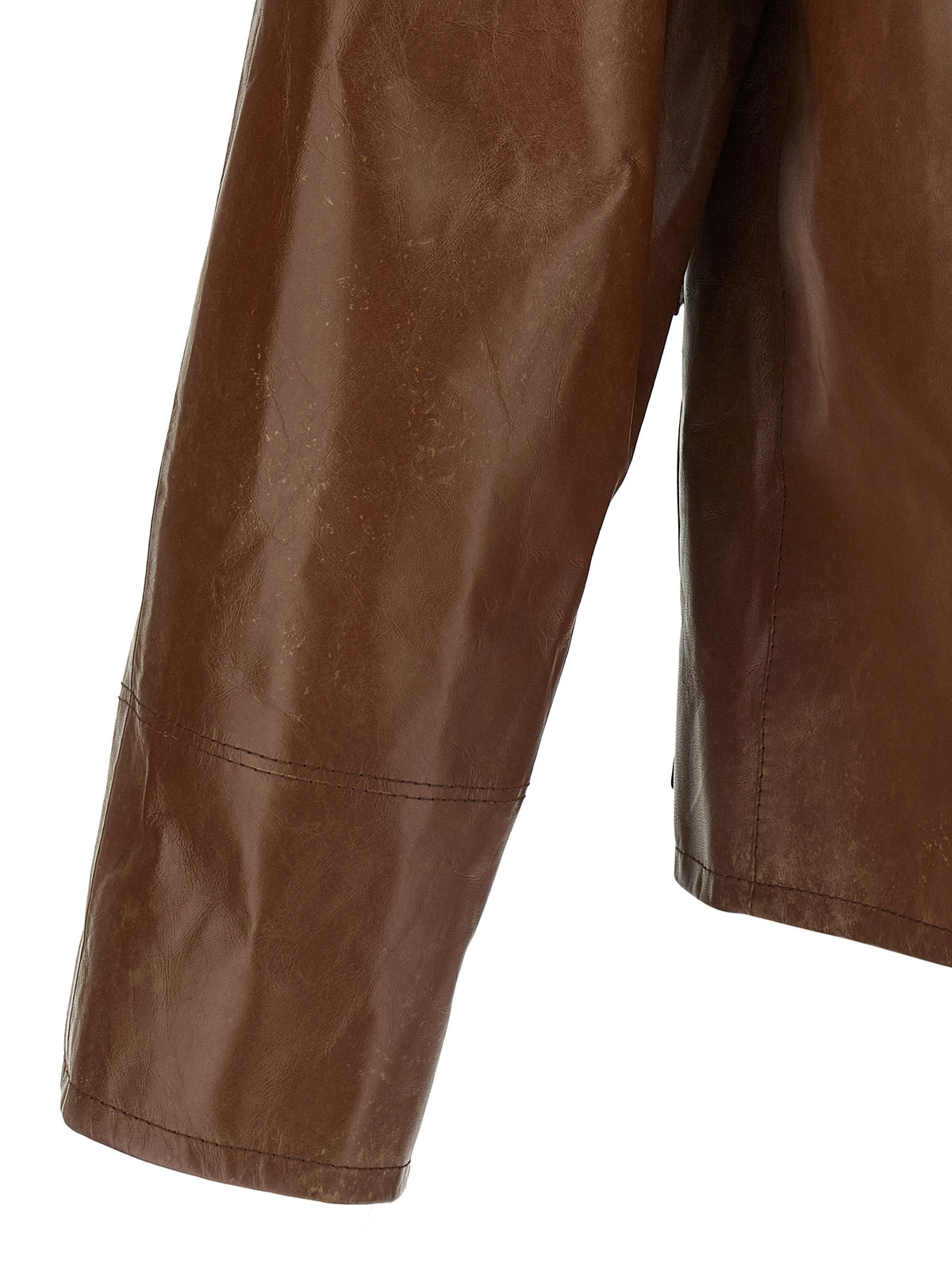 Brown Calfskin Leather Jacket
