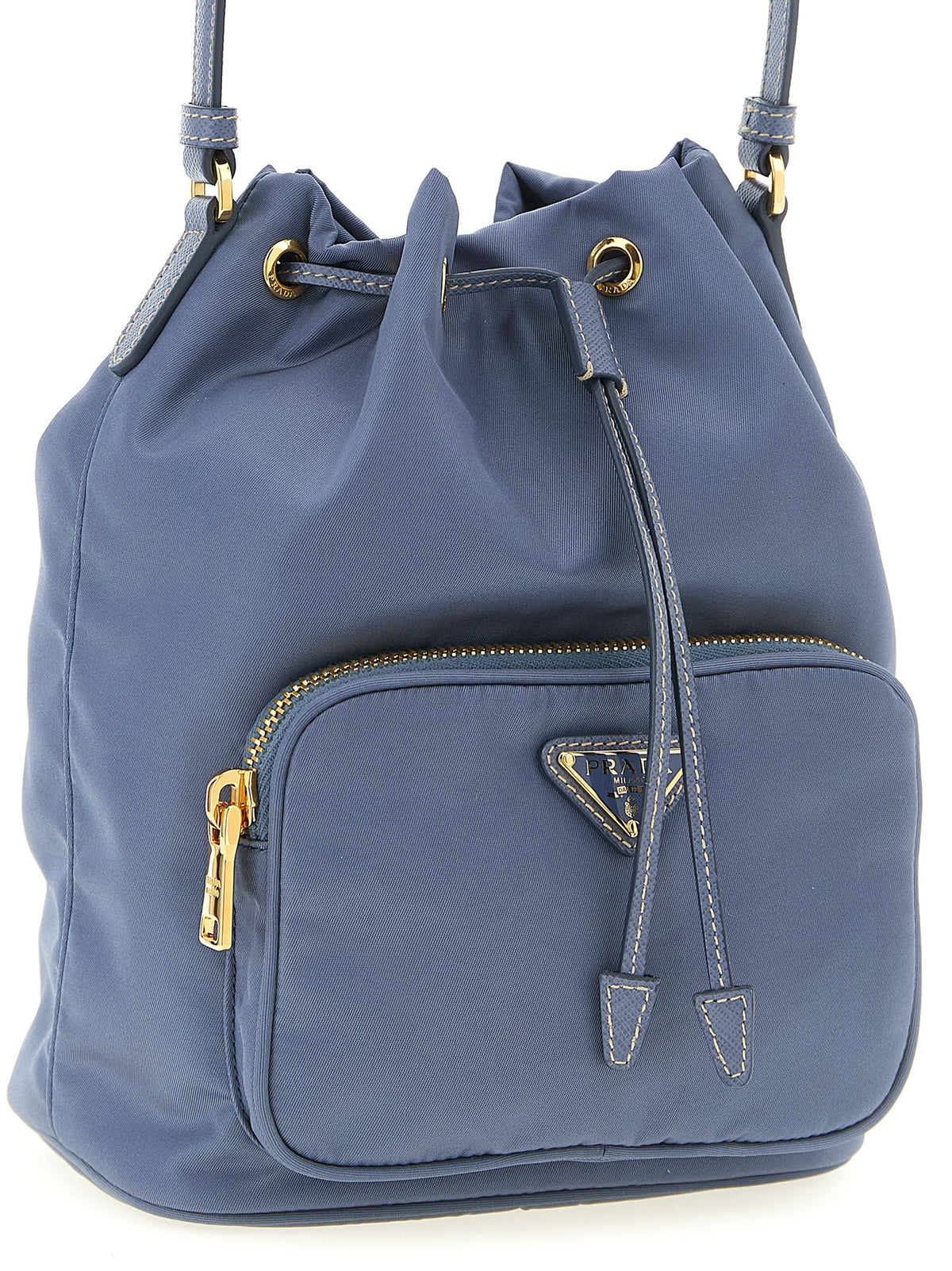 Blue Recycled Polyamide Handbag
