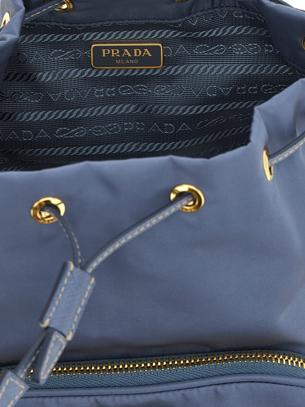 Blue Recycled Polyamide Handbag