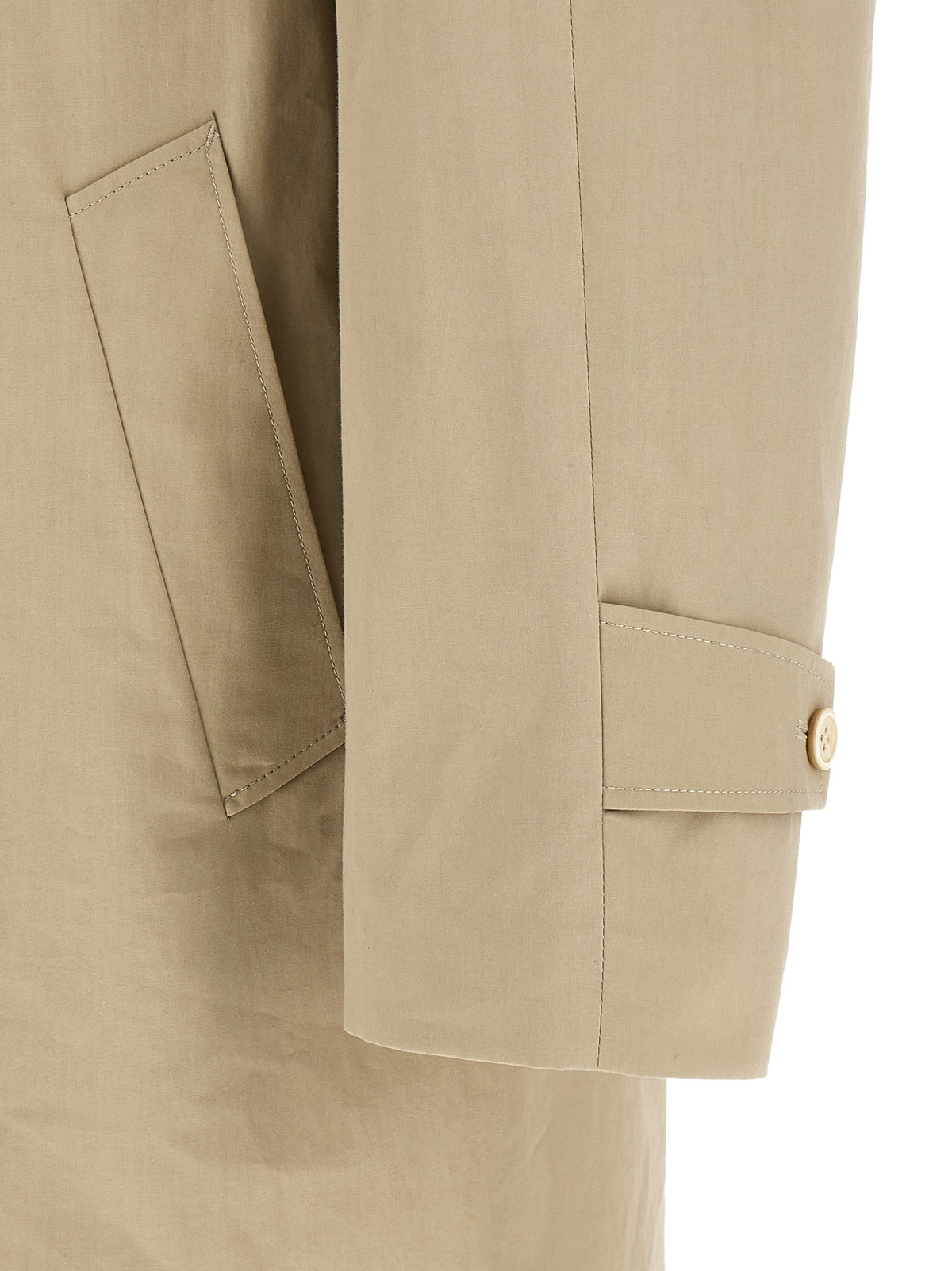 Beige Cotton Coat