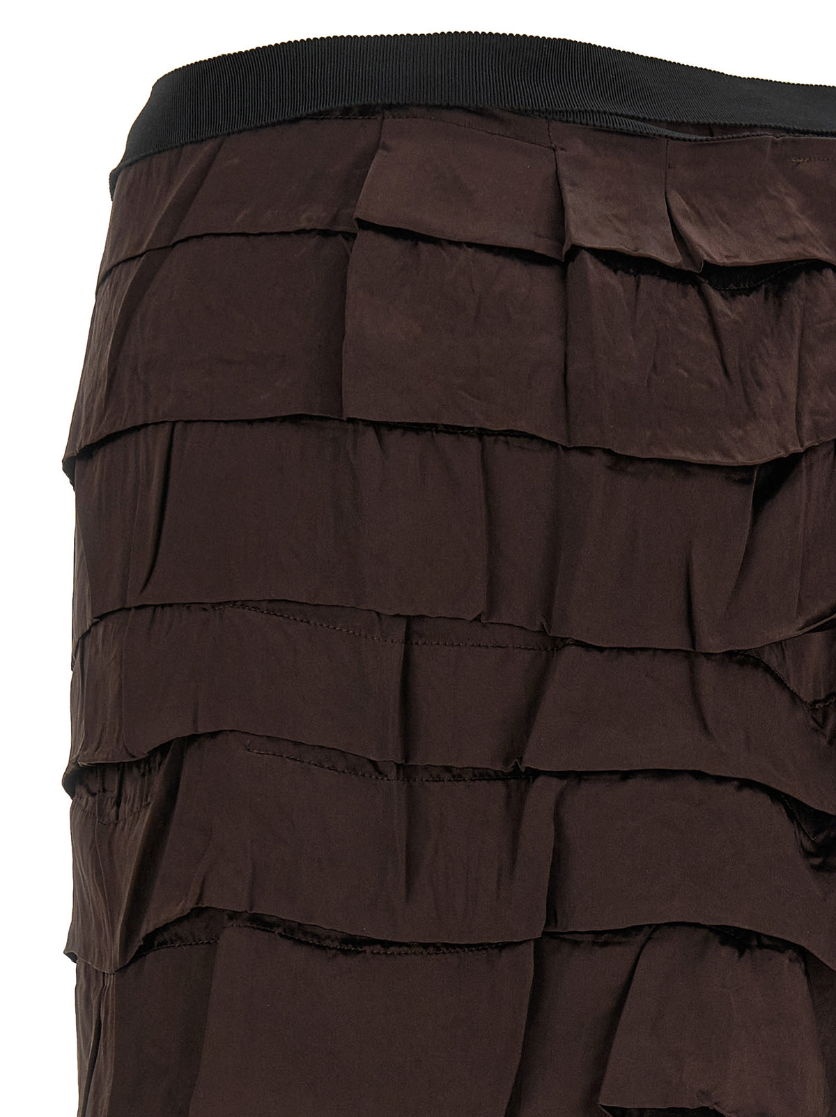 Multicolor Silk Midi Skirt