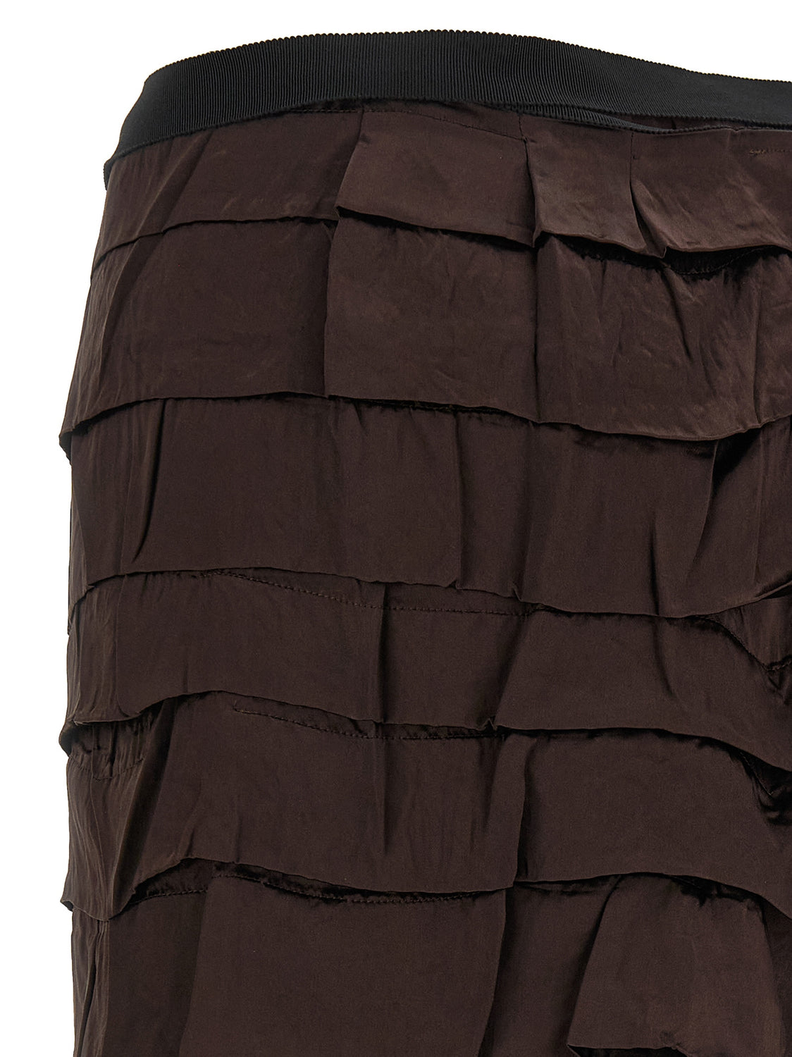 Multicolor Silk Midi Skirt