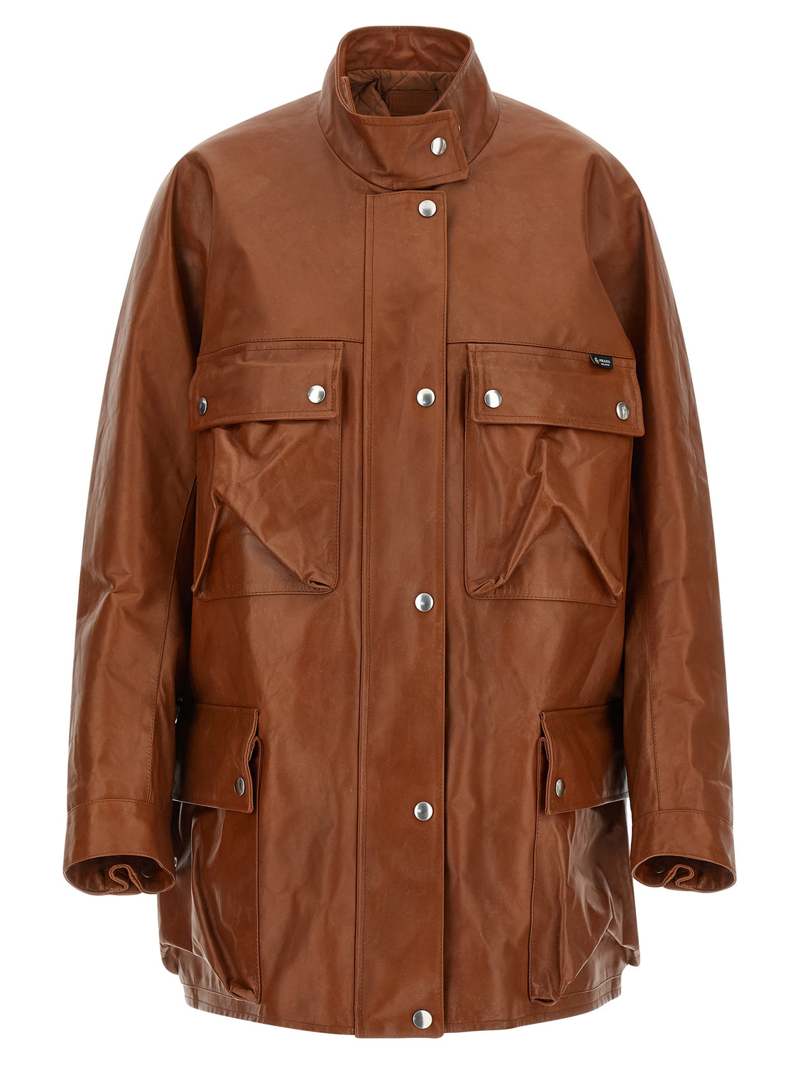Brown Calfskin Leather Jacket