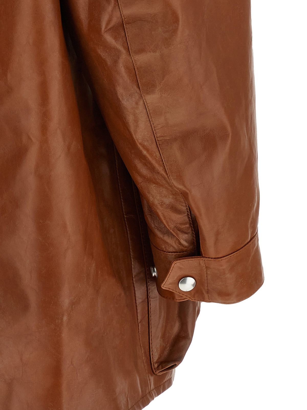 Brown Calfskin Leather Jacket