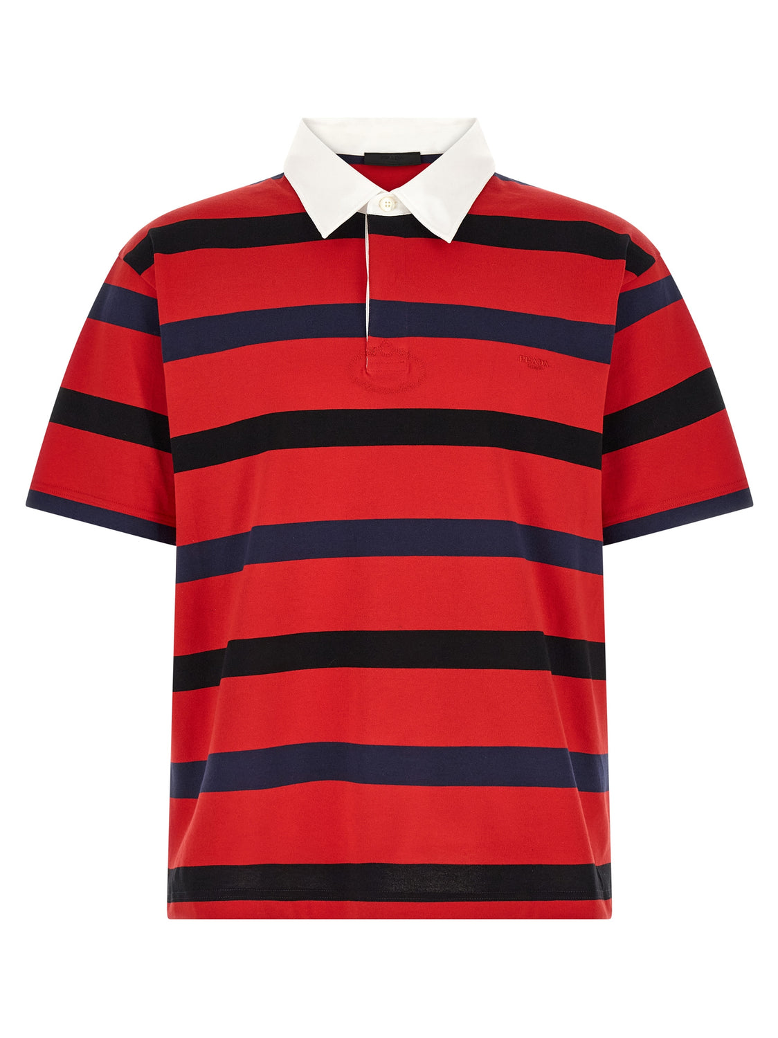 Red Cotton Polo Shirt