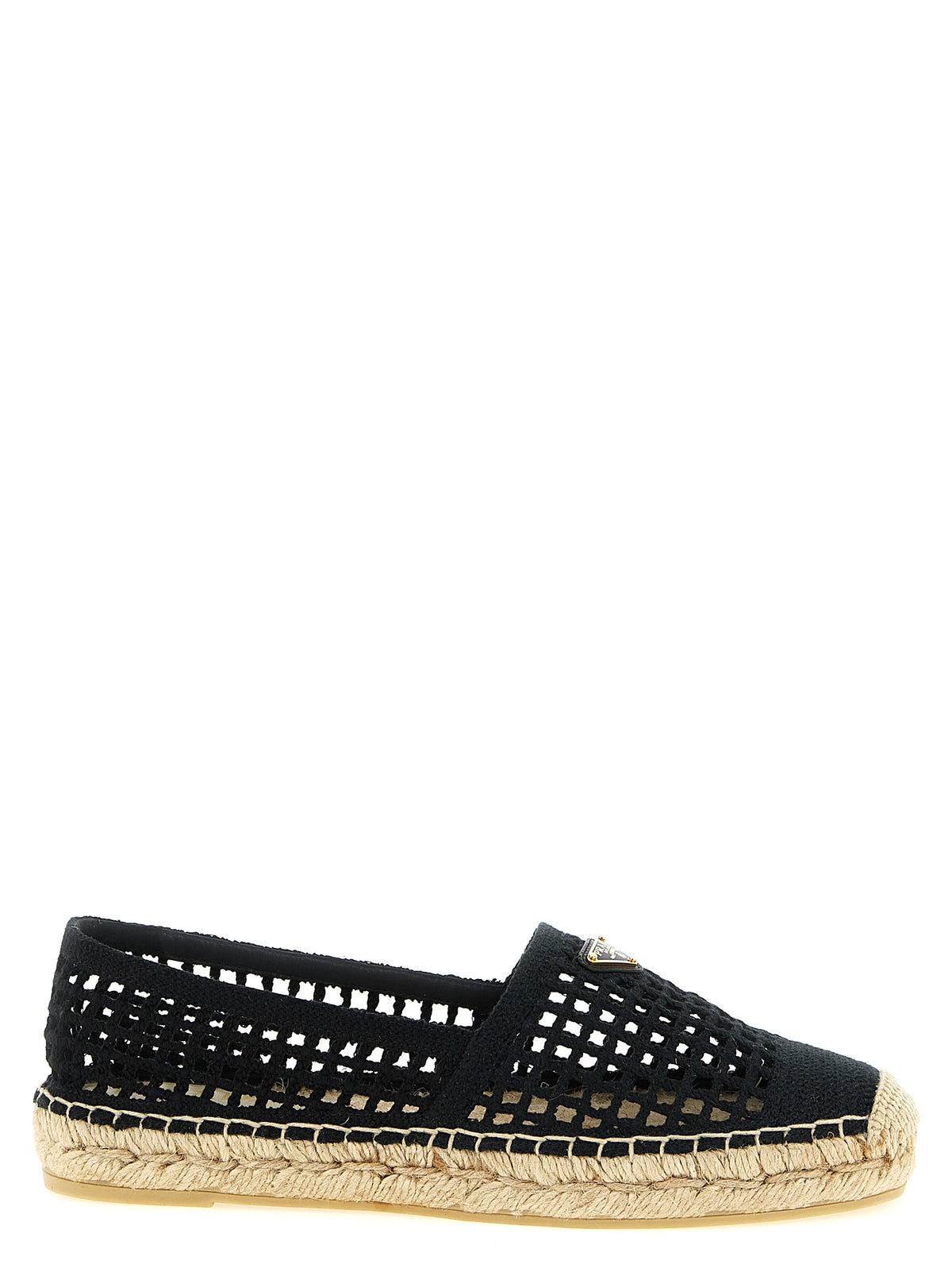 Black Cotton Espadrilles