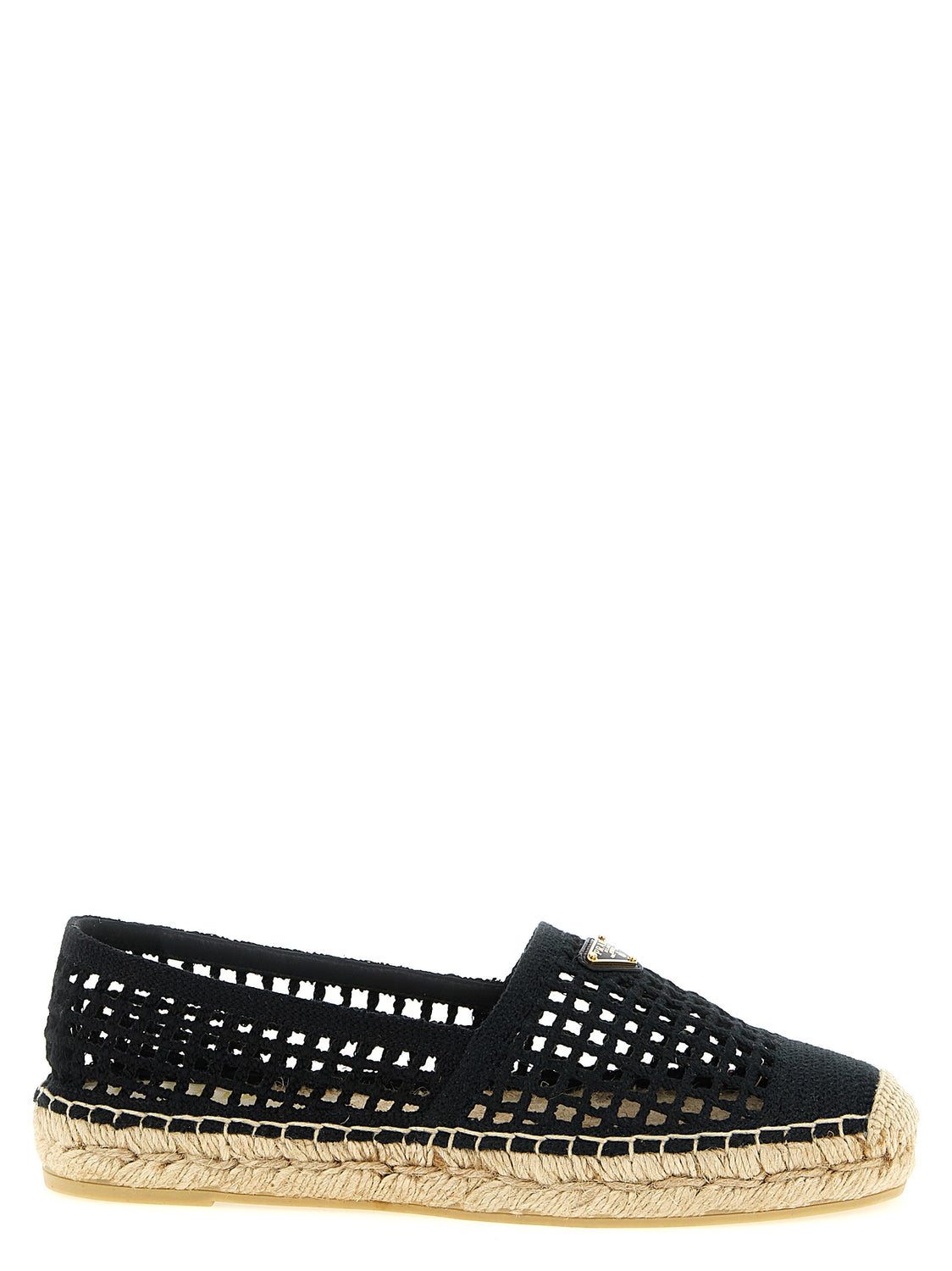 Black Cotton Espadrilles