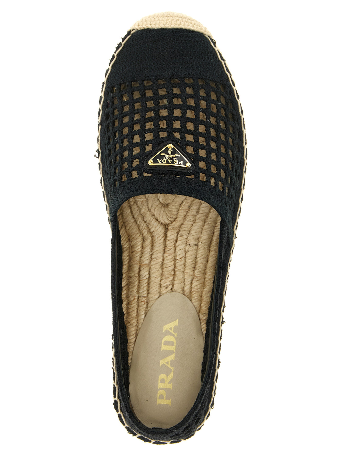Black Cotton Espadrilles