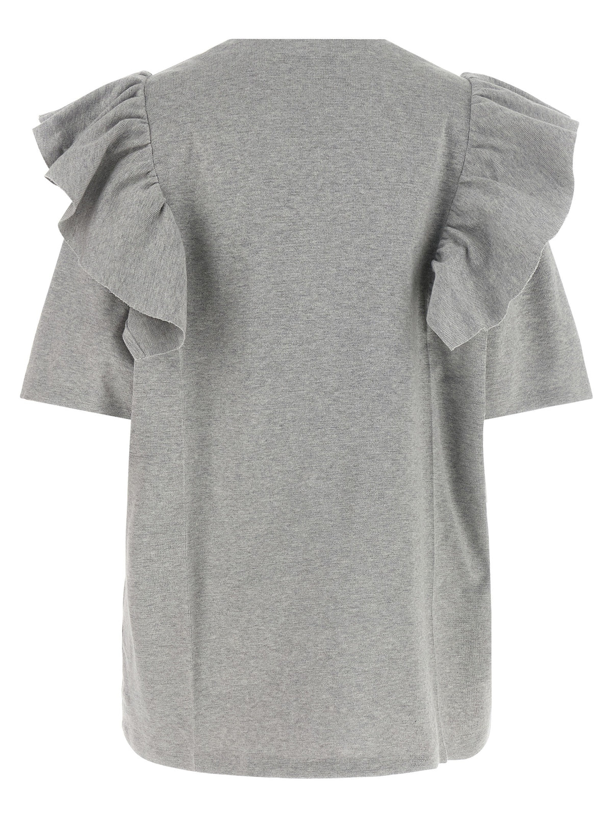 Gray Cotton Short Dress