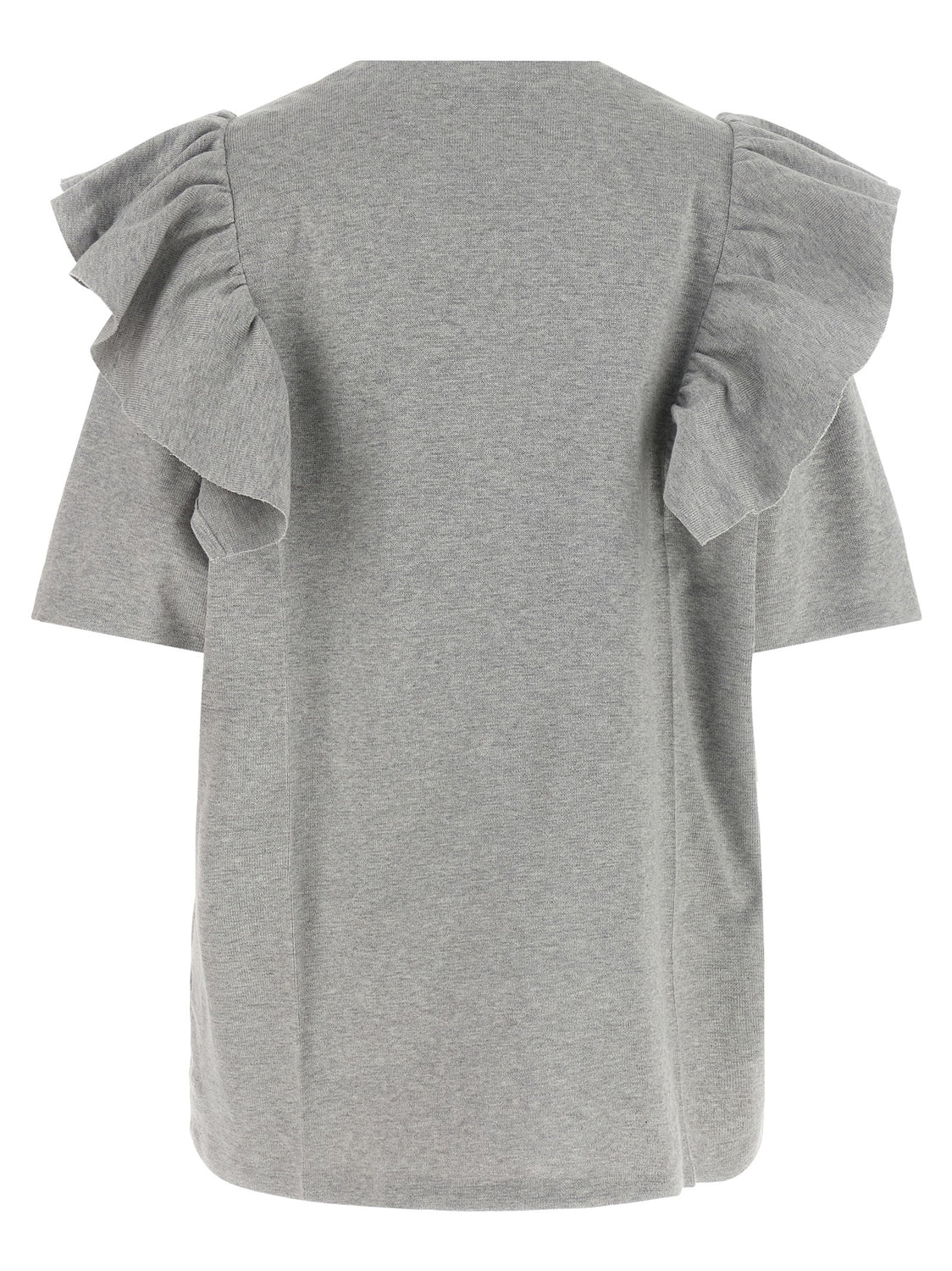 Gray Cotton Short Dress