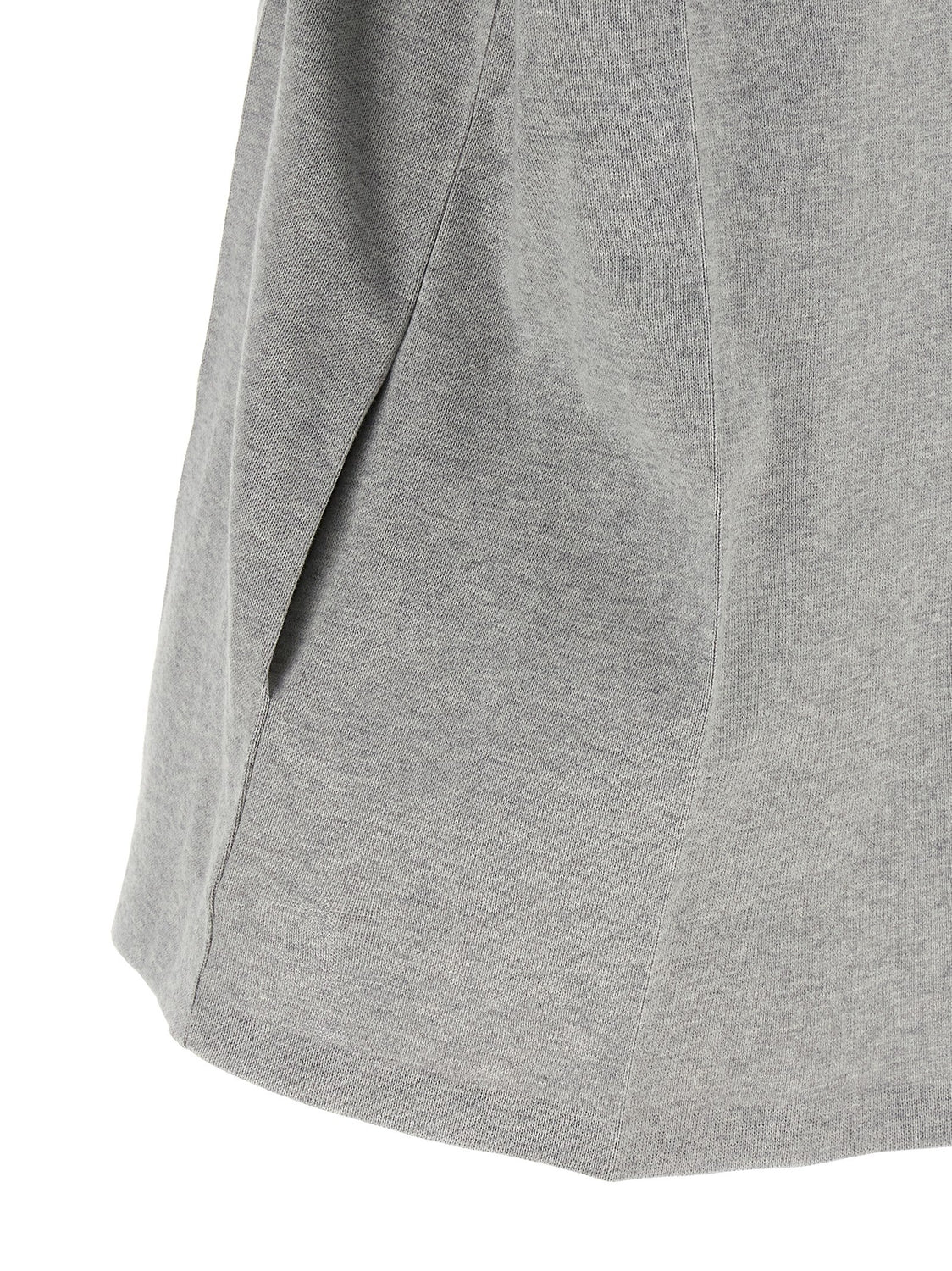 Gray Cotton Short Dress