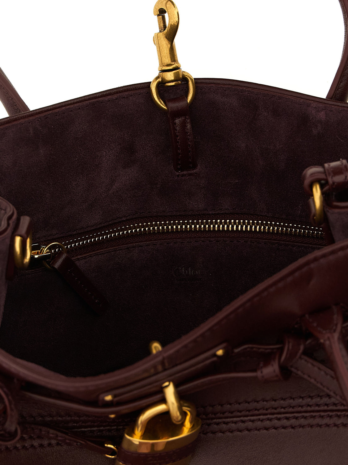 Bordeaux Lamb Leather Shoulder Bag
