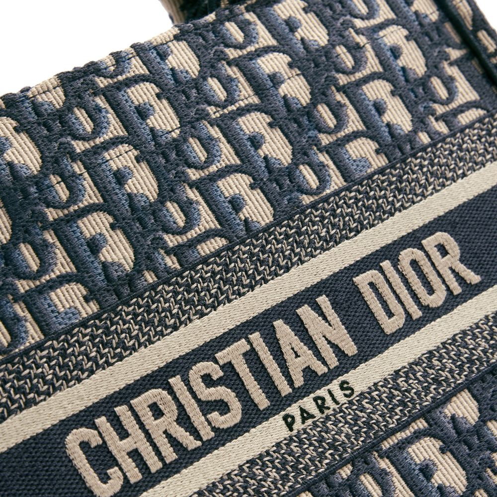 Blue Cotton Tote Bag