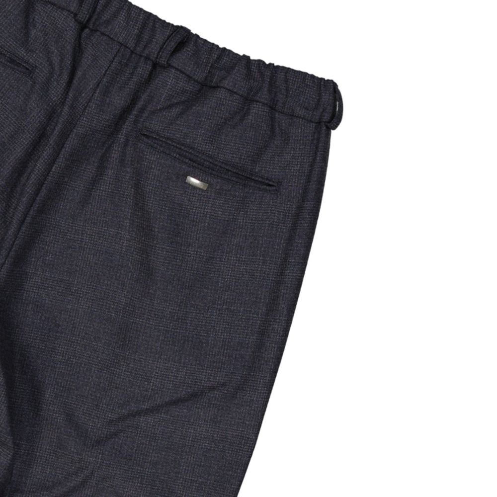 Gray Virgin Wool Casual Pants