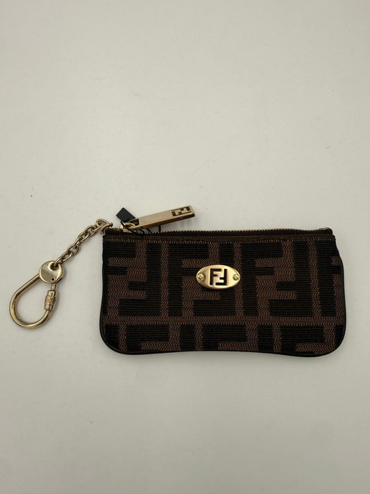 FENDI FF Coin Purse/Card Holder with Chain