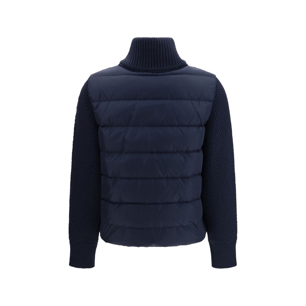 Blue Polyamide Full-Length Jacket