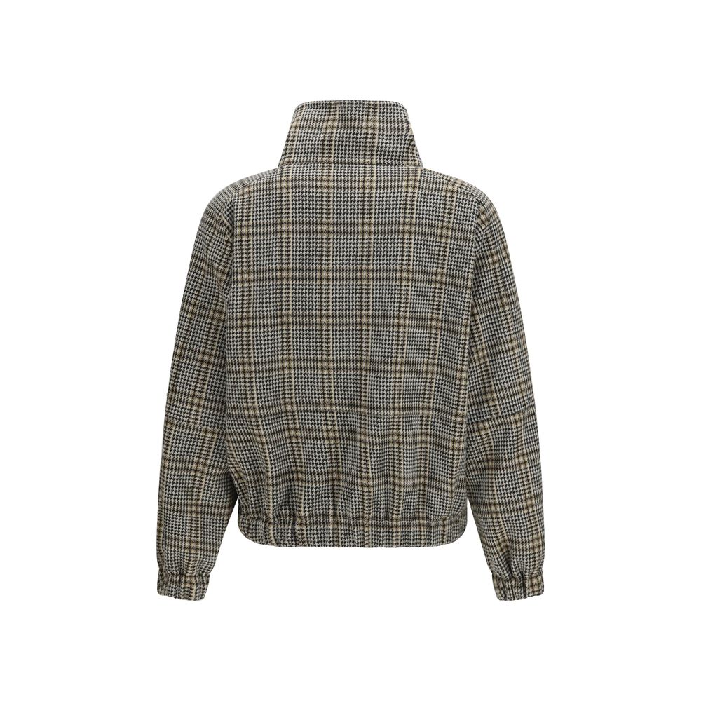 Beige Viscose Bomber