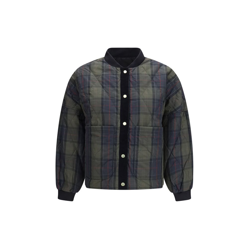 Black Polyester Bomber