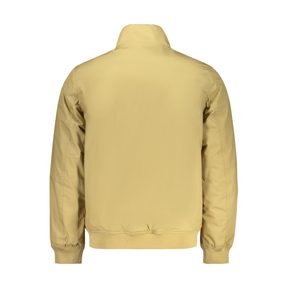 Beige Polyester Men's Jacket